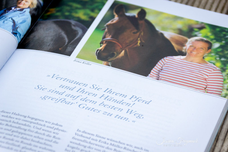 Zitat aus dem Buch Physiogriffe für Pferde: "Vertrauen Sie Ihrem Pferd und Ihren Händen! Sie sind auf dem besten Weg, greifbar Gutes zu tun."